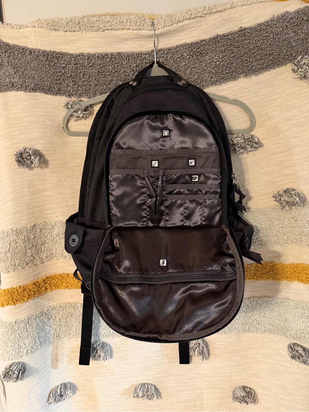 OGIO Black Button-Accent Backpack - Picture 5 of 12